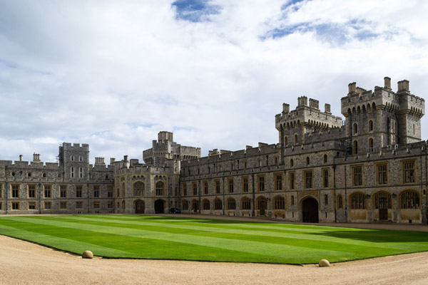 Außenansicht Schloss Windsor.