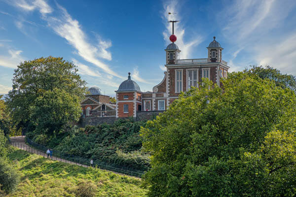 Die Royal Observatory im Greenwich Park, London