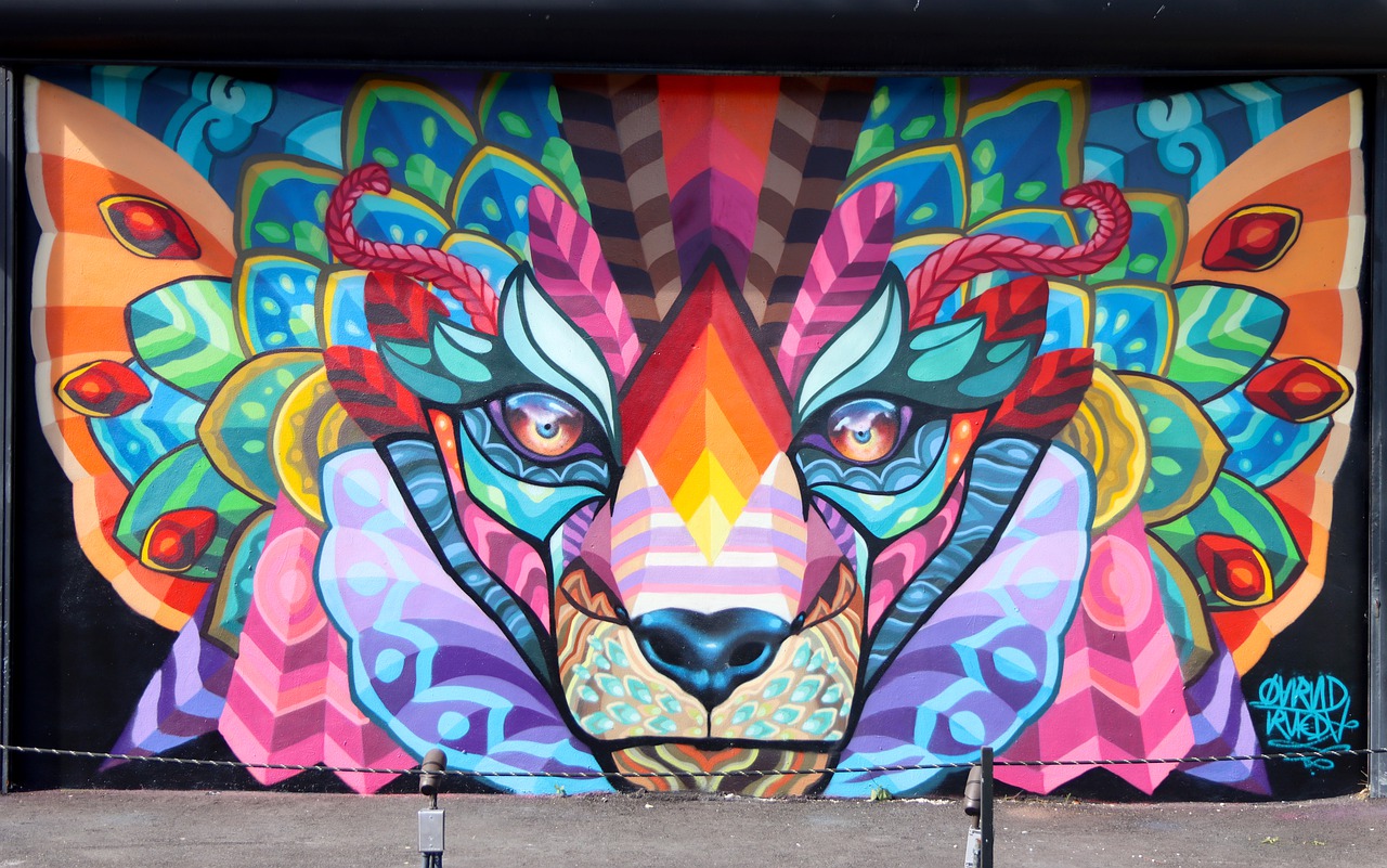 Graffiti Mural in Wynwood Walls, Miami
