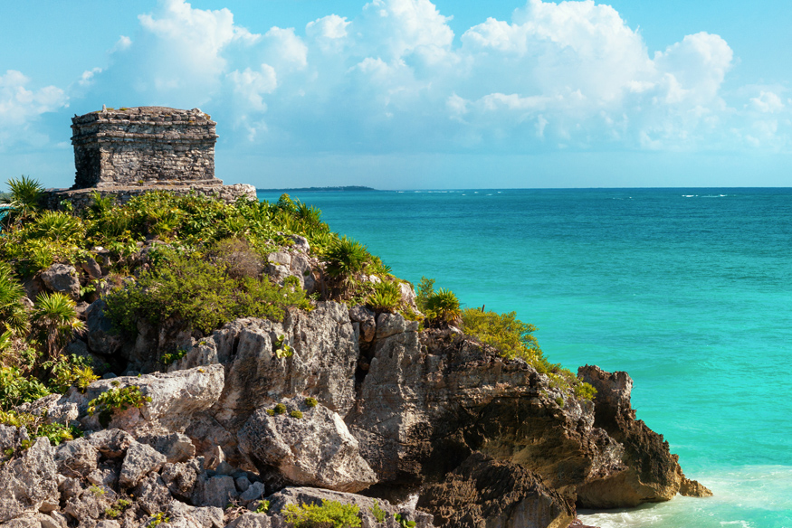 Maya Tempel in Tulum am Playa Paradiso