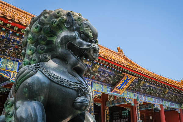 Traditionelle chinesische Drachenstatue