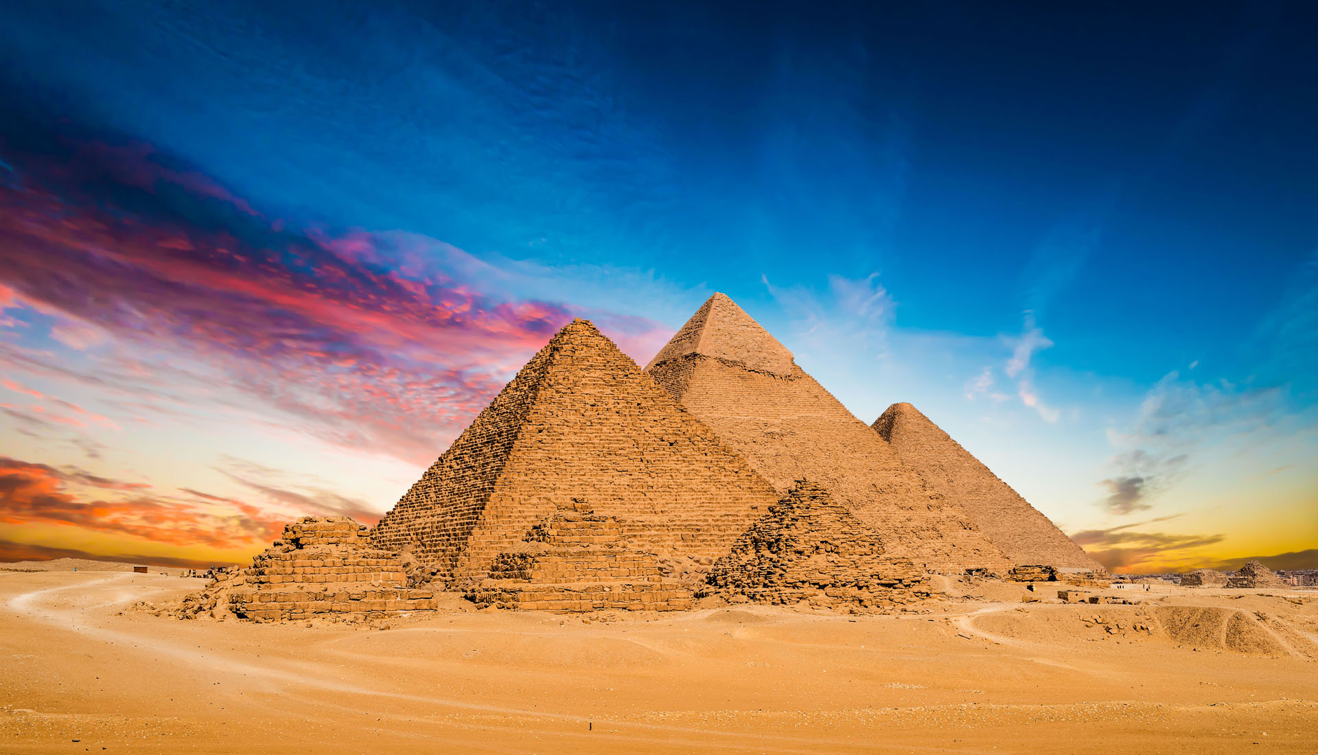 Cheops-Pyramide und die Pyramiden von Giza oder Gizeh