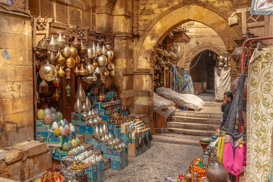Khan el-Khalili Basar Markt in Kairo Ägypten