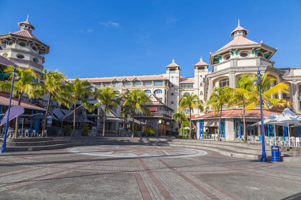 Historische Gebäude im kolonialen Stil in Port Louis, Mauritius