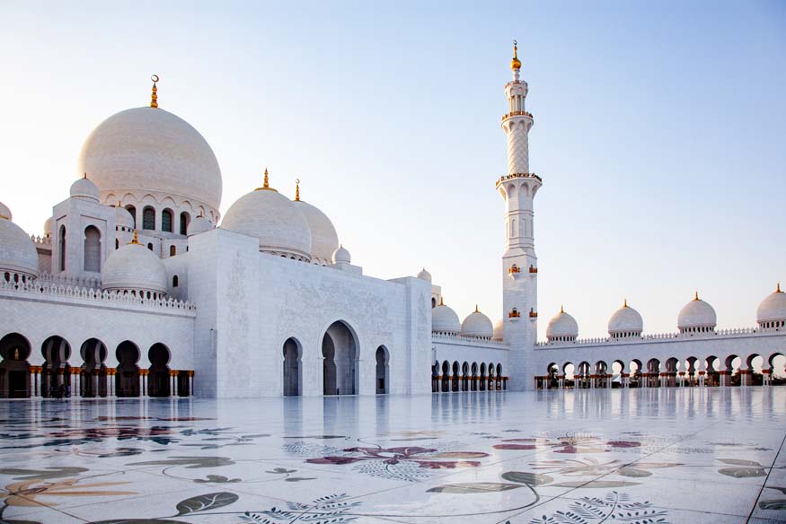 Vereinigte Arabische Emirate - die Scheich-Zayid-Moschee in Abu Dhabi